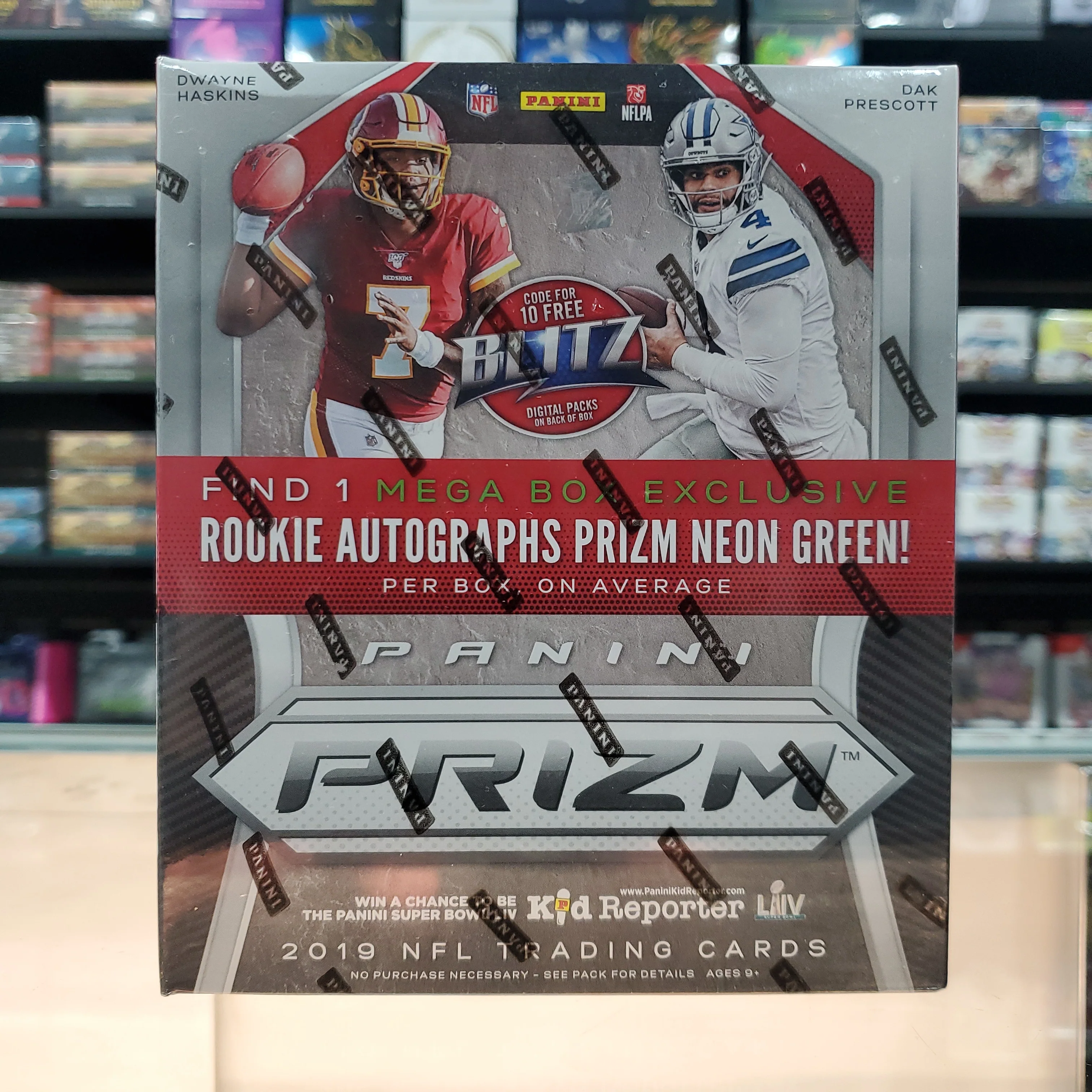 2019 Prizm Football Mega Box (Neon Green Prizms) - Image 4