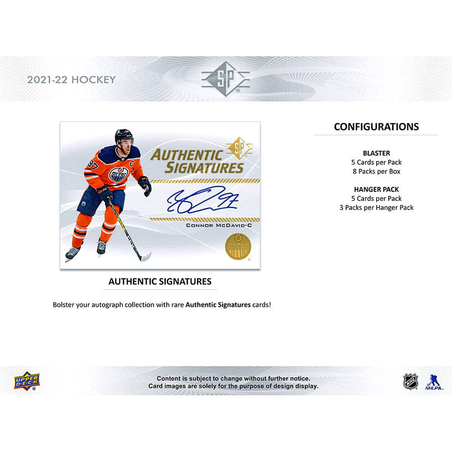 2021-22 Upper Deck Hockey SP Blaster Box - Image 4