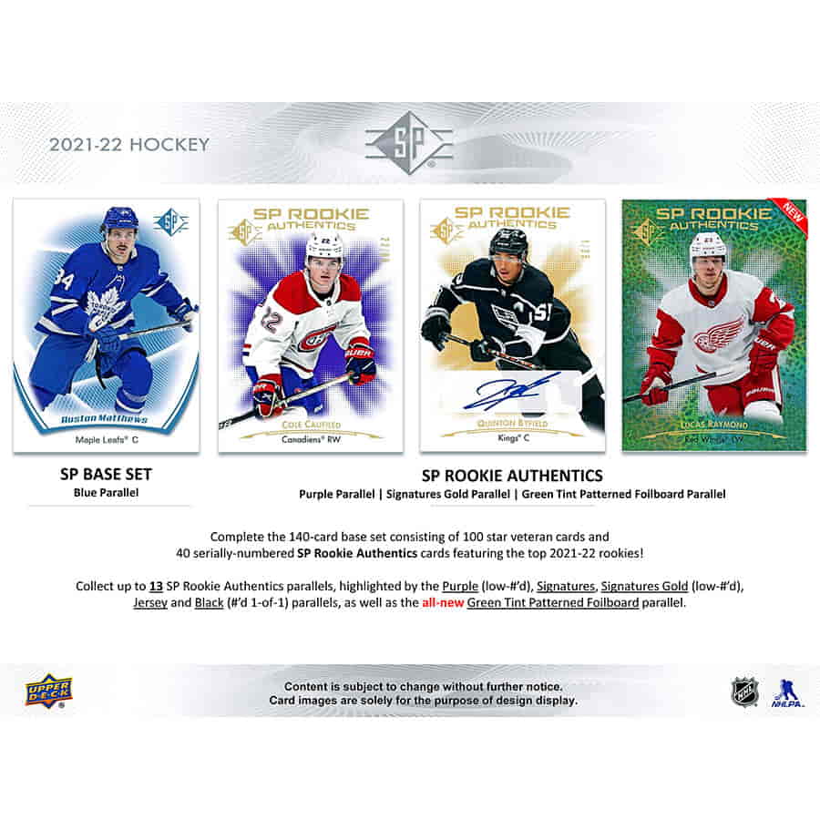 2021-22 Upper Deck Hockey SP Hanger Pack - Image 5