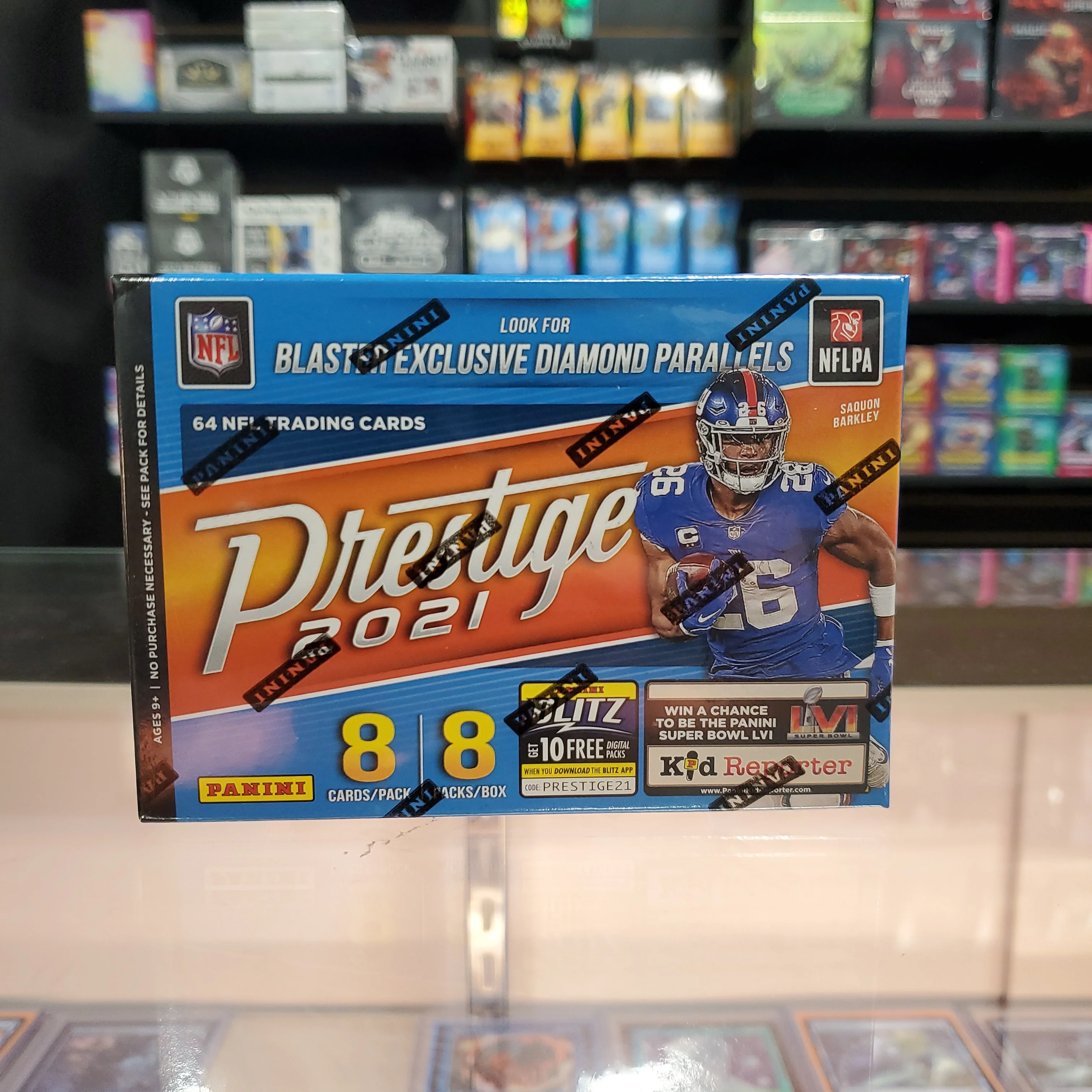2021 Prestige Football Blaster Box (Diamond Parallels) - Image 5