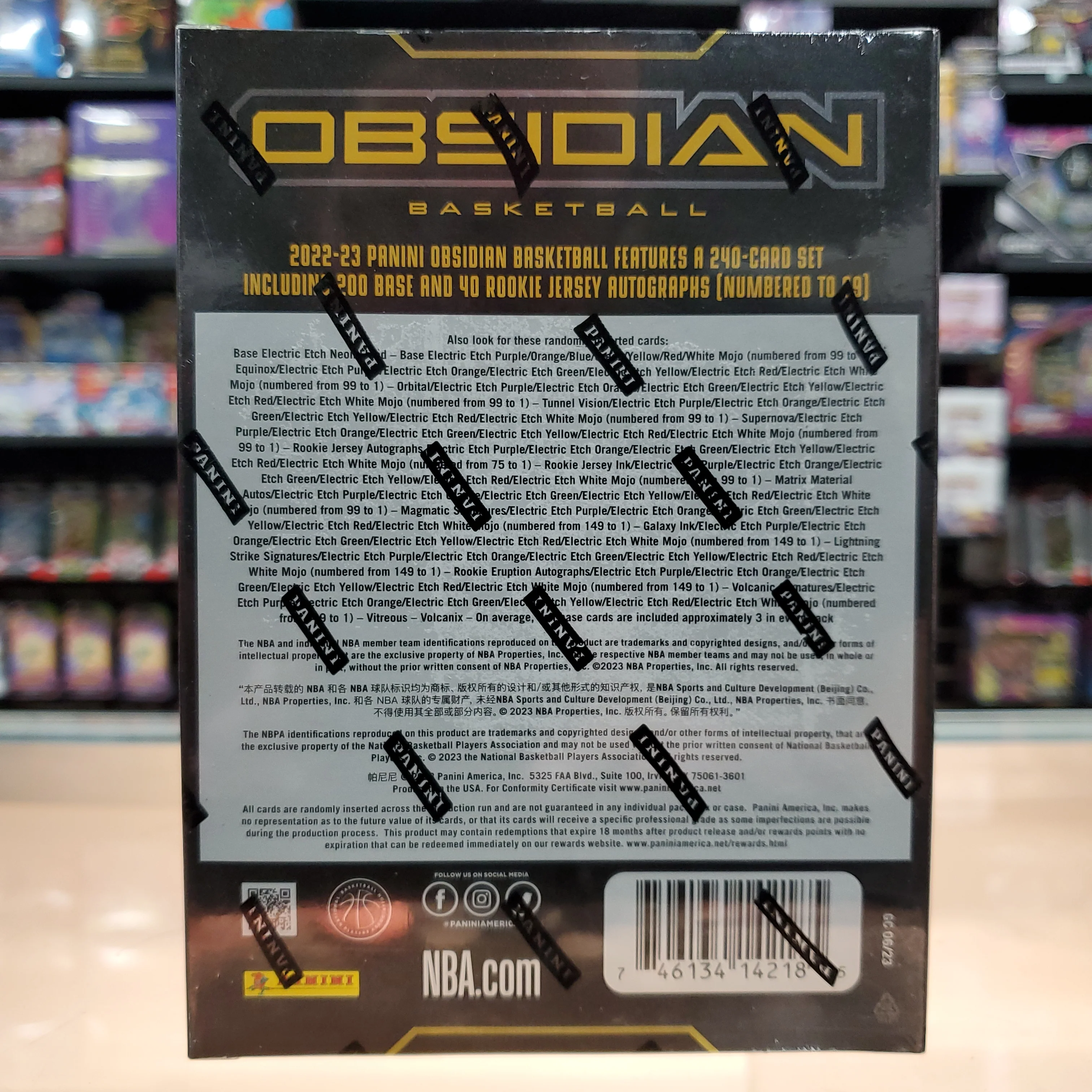 2022-23 Panini Obsidian Basketball Hobby Box - Image 2