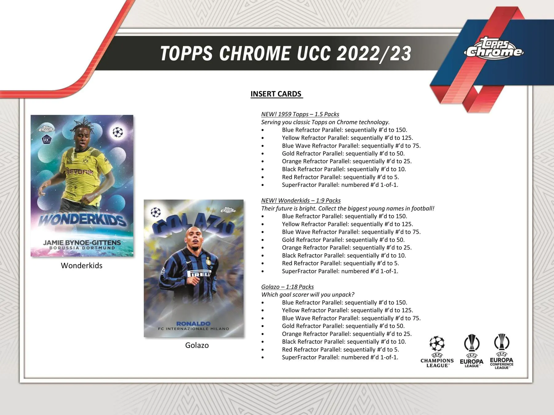 2022-23 Topps Chrome UEFA Club Competitions Soccer Hobby Box - Image 4