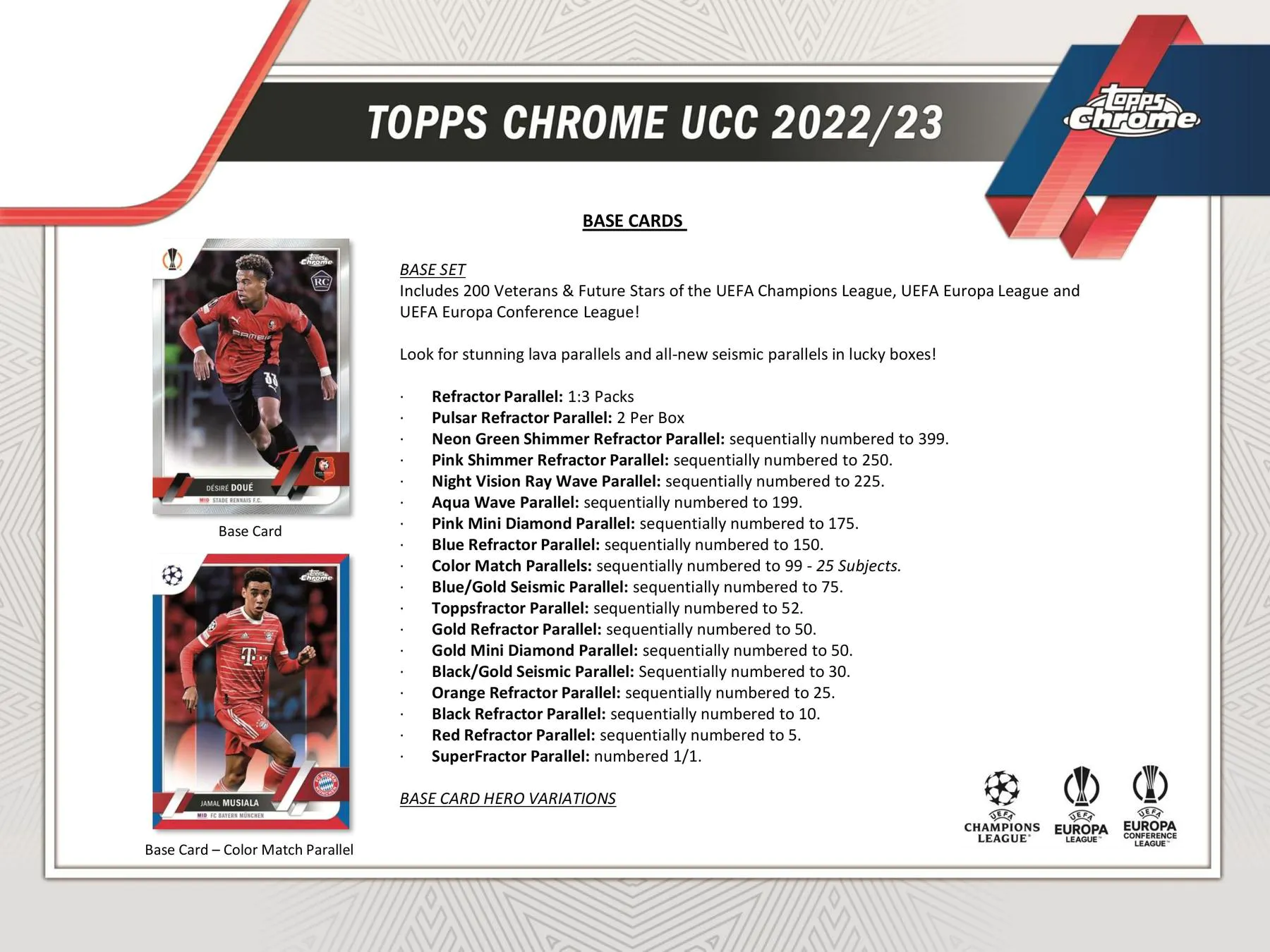 2022-23 Topps Chrome UEFA Club Competitions Soccer Hobby Box - Image 5