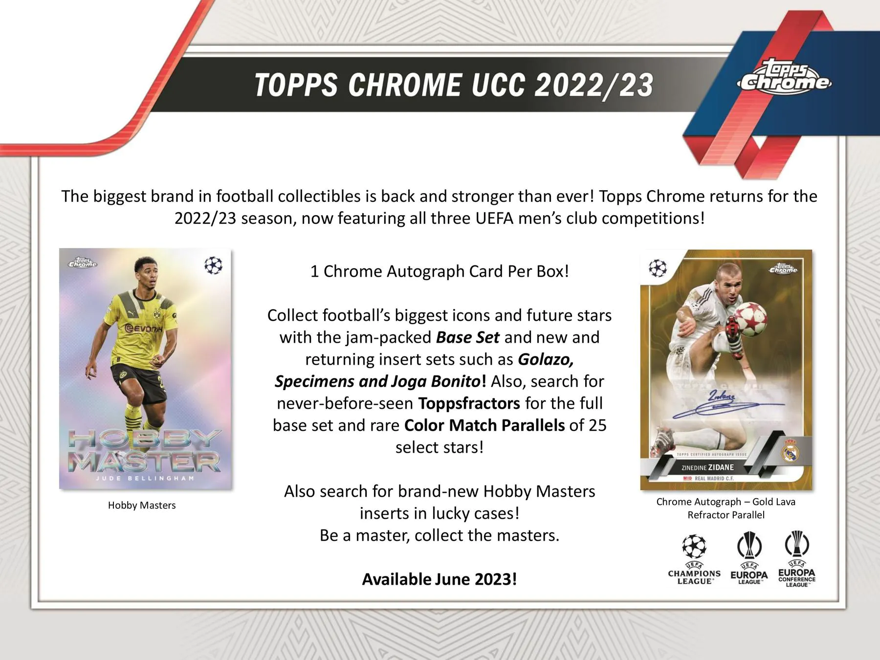 2022-23 Topps Chrome UEFA Club Competitions Soccer Hobby Box - Image 6
