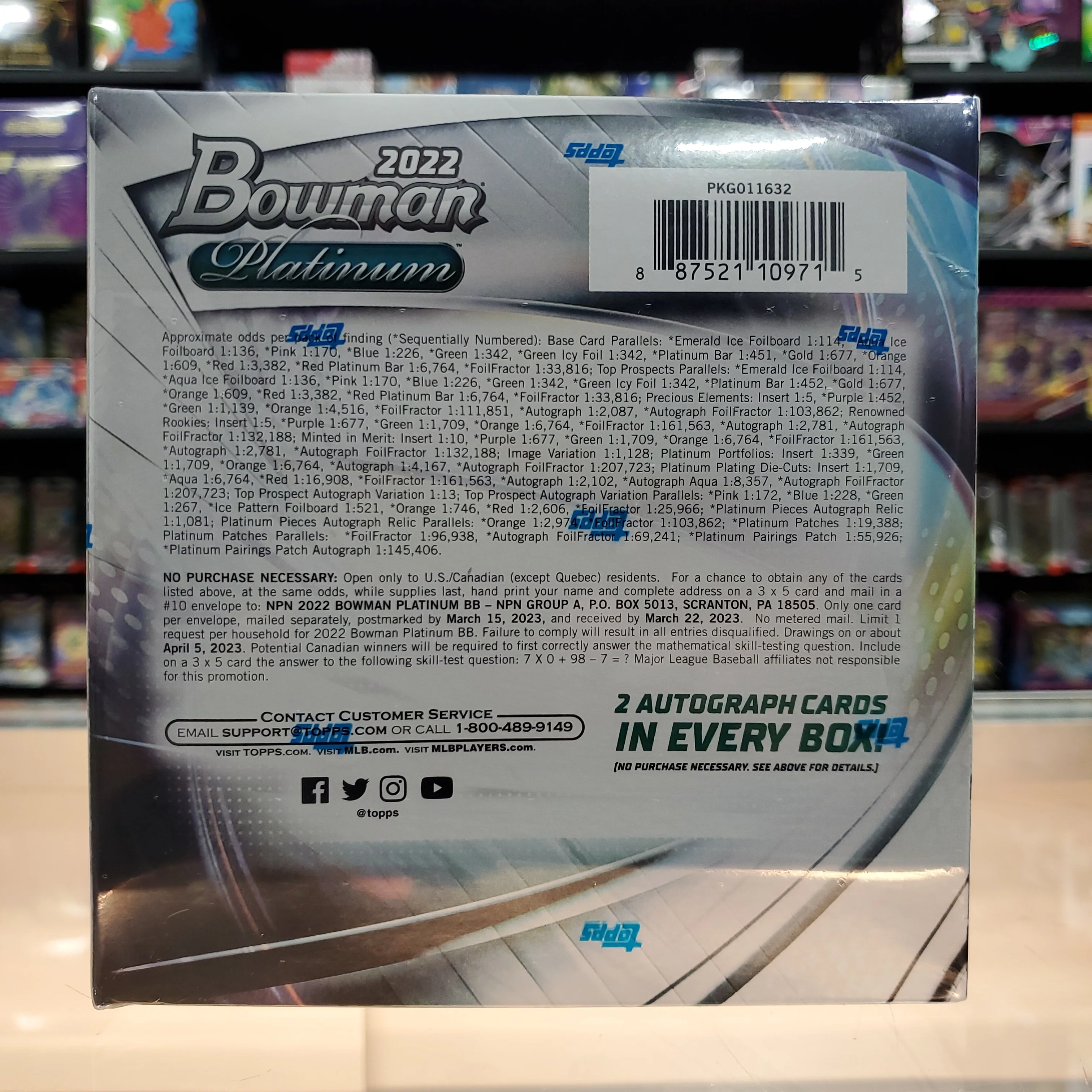 2022 Bowman Platinum Baseball Mega Box - Image 2