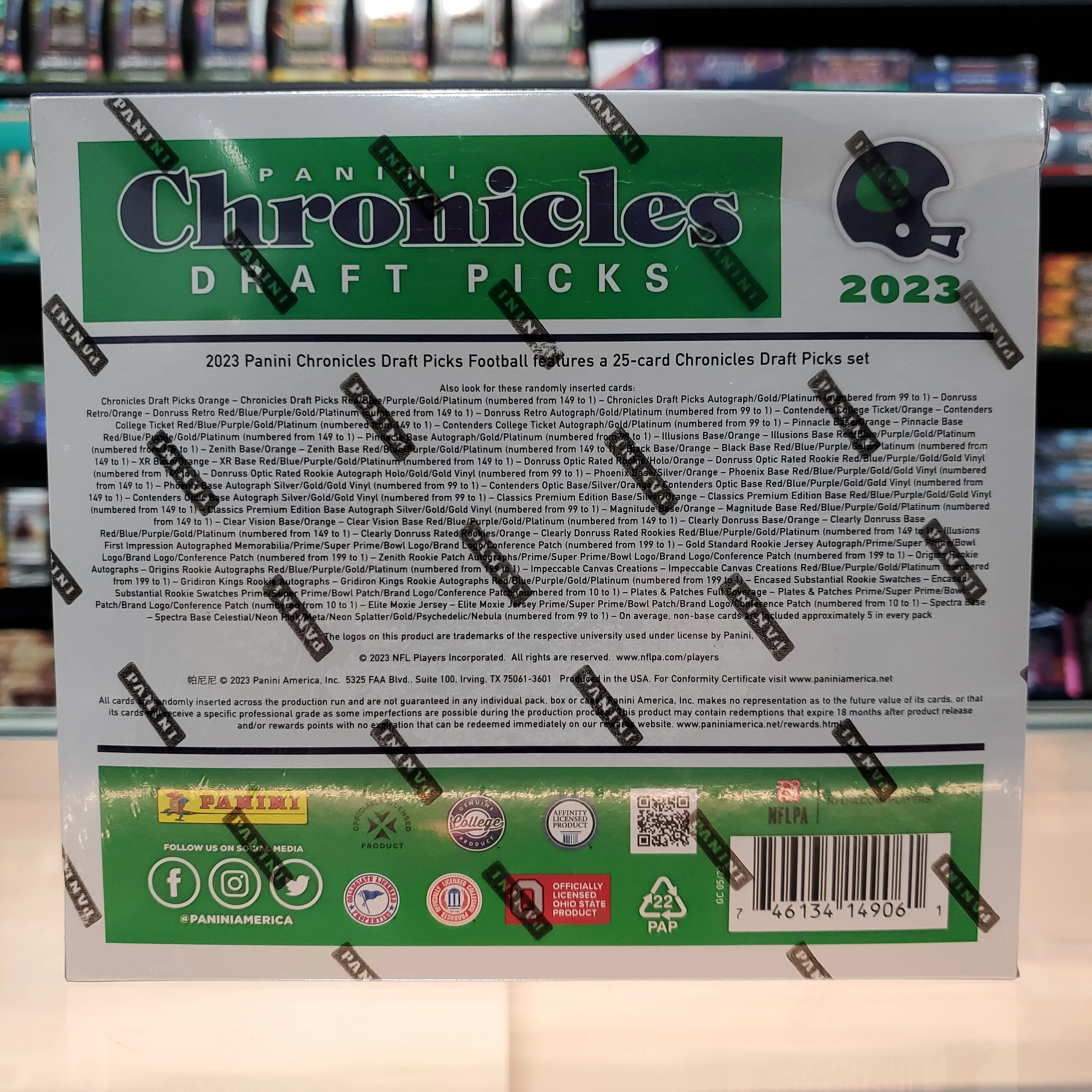 2023 Chronicles Draft Picks Collegiate Football Hobby Box - Image 2