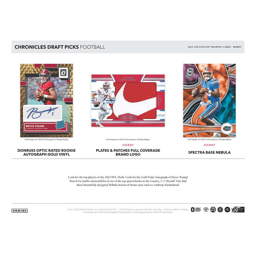 2023 Chronicles Draft Picks Collegiate Football Hobby Box - Image 5