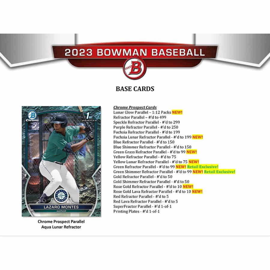2023 Bowman Baseball Value Box - Image 6