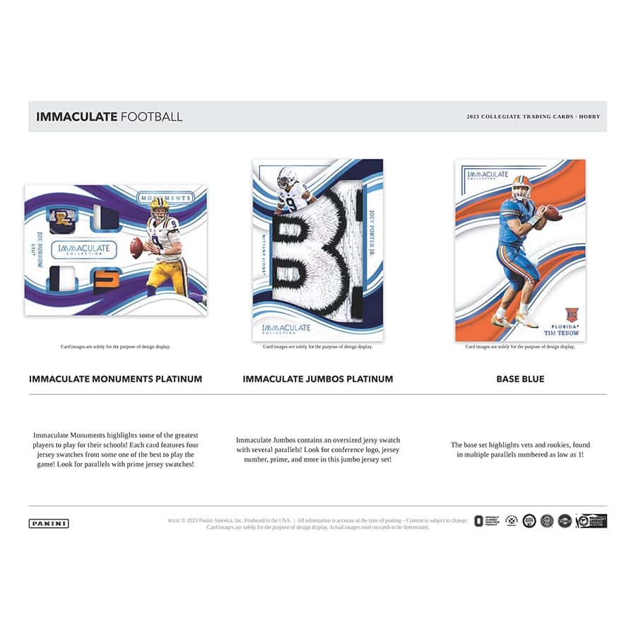 2023 Immaculate Collegiate Football Hobby Box - Image 3