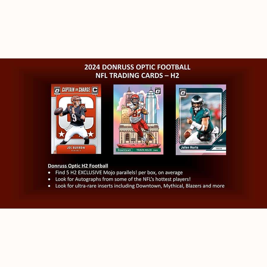 2024 Donruss Optic H2 Hybrid Football Hobby Box - Image 3