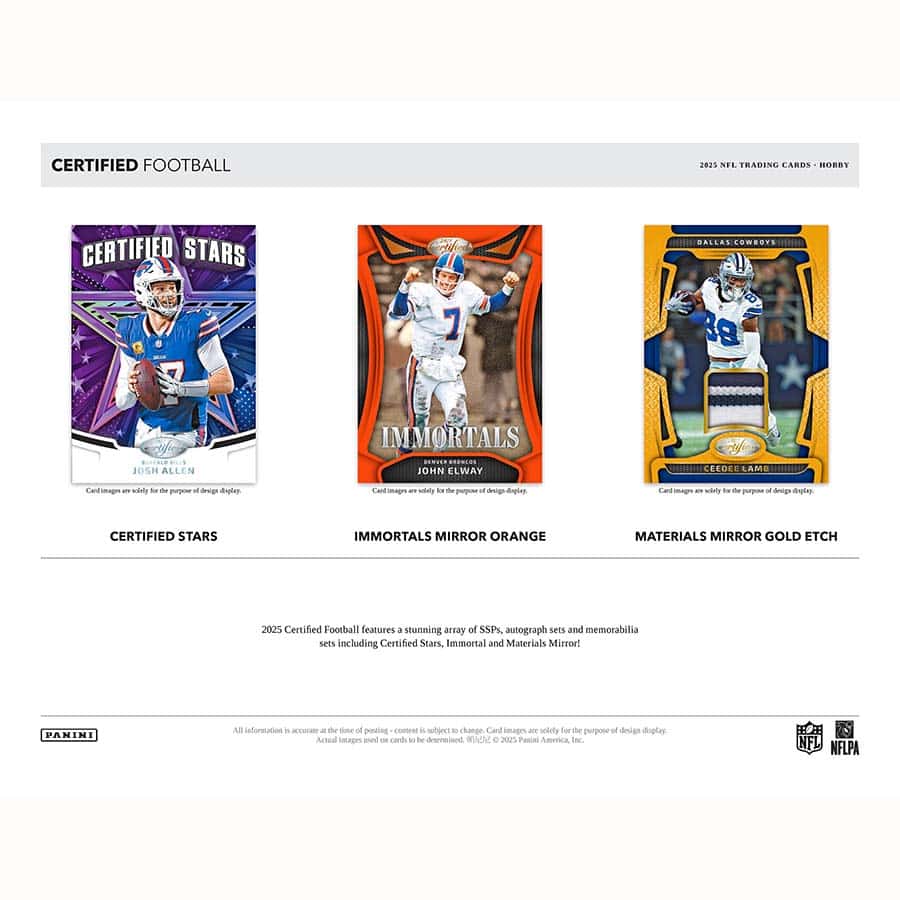 2025 Certified Football Hobby Box - Image 5