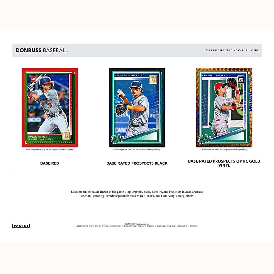 2025 Donruss Baseball Hobby Box - Image 3
