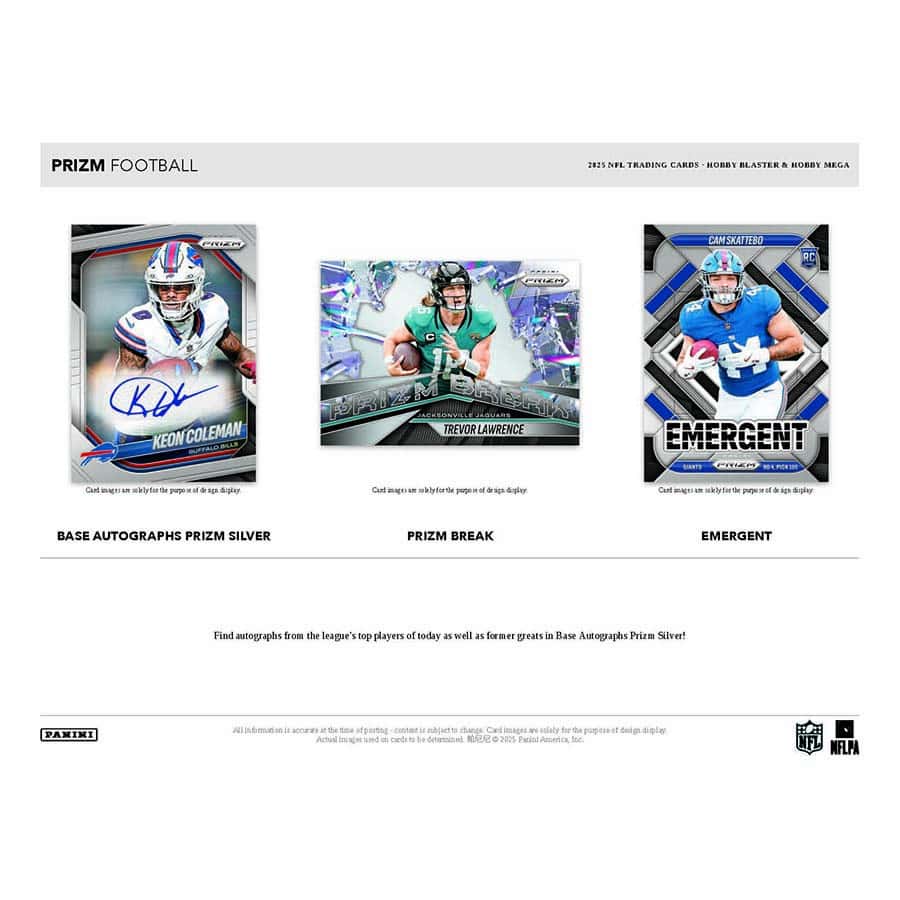 2025 Prizm Football Hobby Mega Box - Image 5