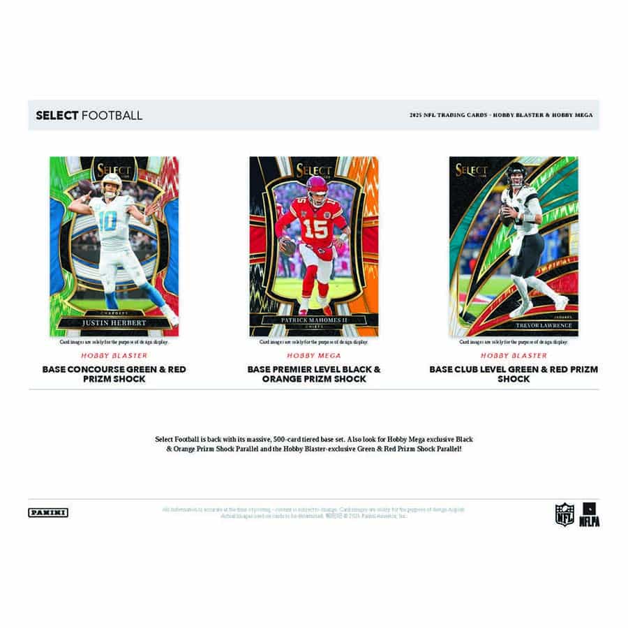 2025 Select Football Hobby Mega Box - Image 4
