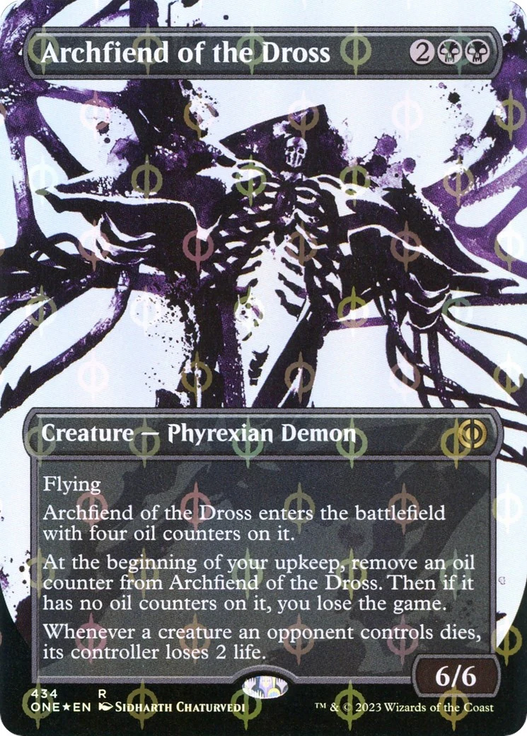 Archfiend of the Dross (Showcase) (Step-and-Compleat Foil) (434) (ONE)
