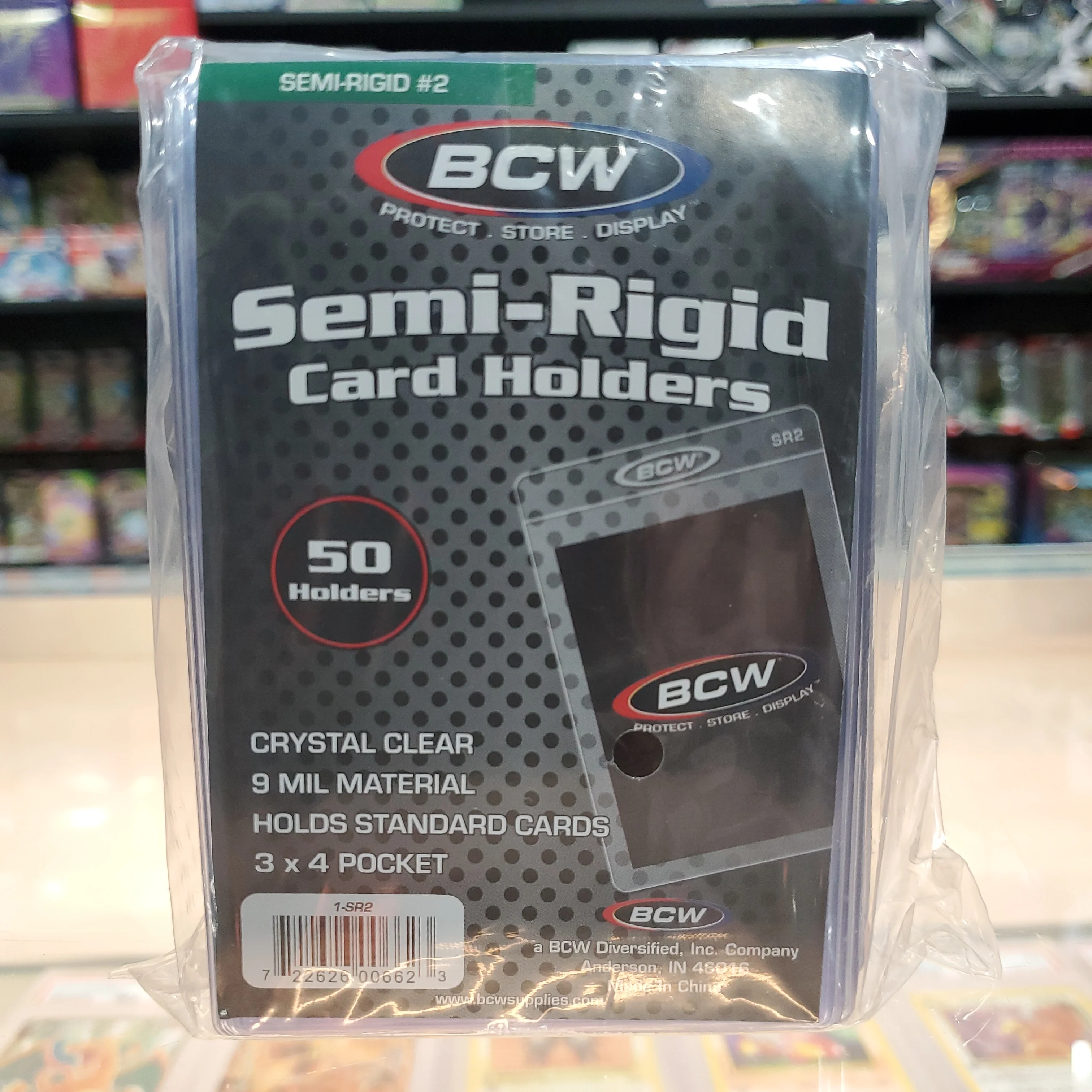 BCW: Standard Semi-Rigid Card Holders (50 Count)