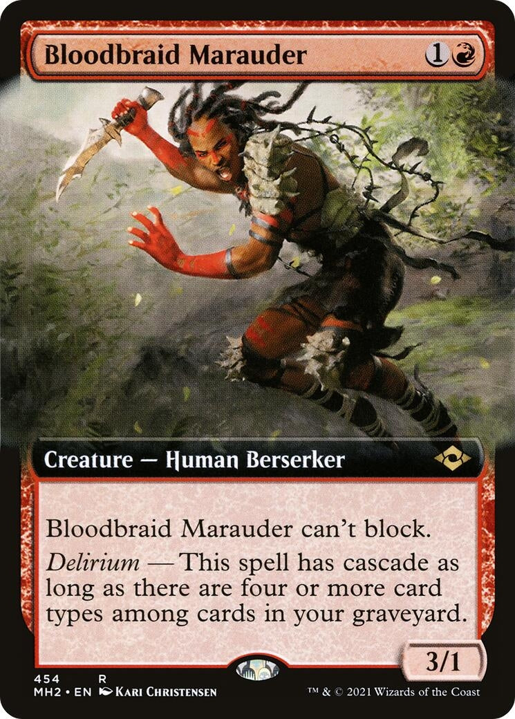 Bloodbraid Marauder (Extended Art) (454) (MH2)