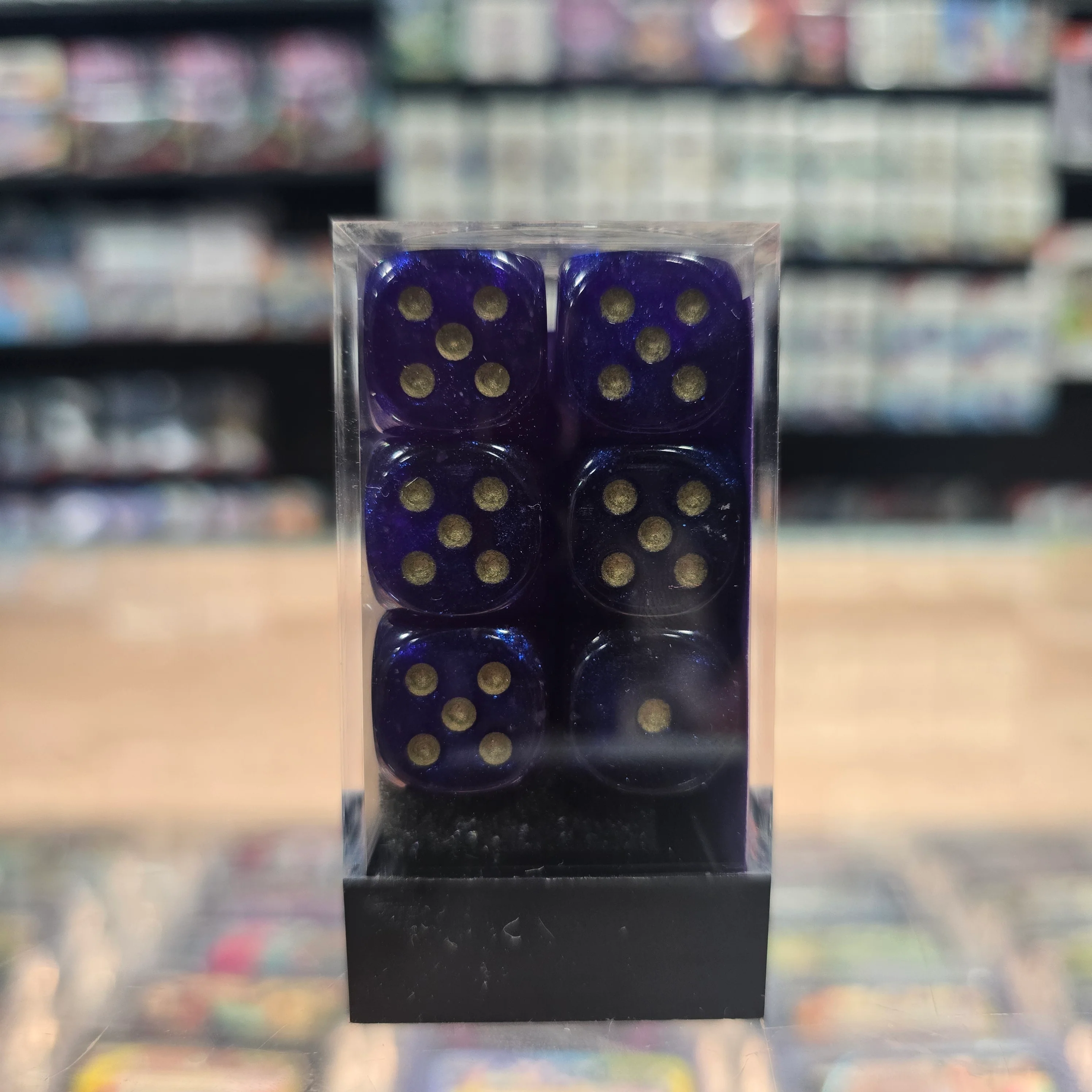 Chessex: Borealis - Luminary - 16mm D6 36PC Dice Block (Royal Purple & Gold) - Image 2