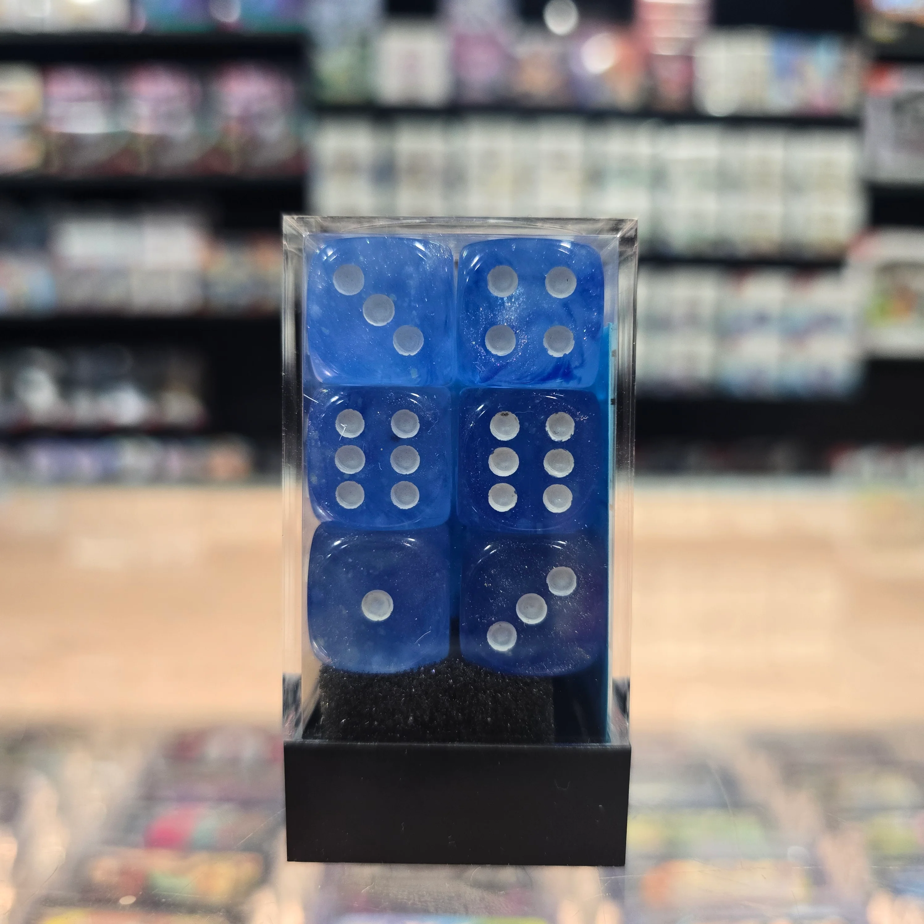Chessex: Borealis - Luminary - 16mm D6 36PC Dice Block (Sky Blue & White) - Image 2