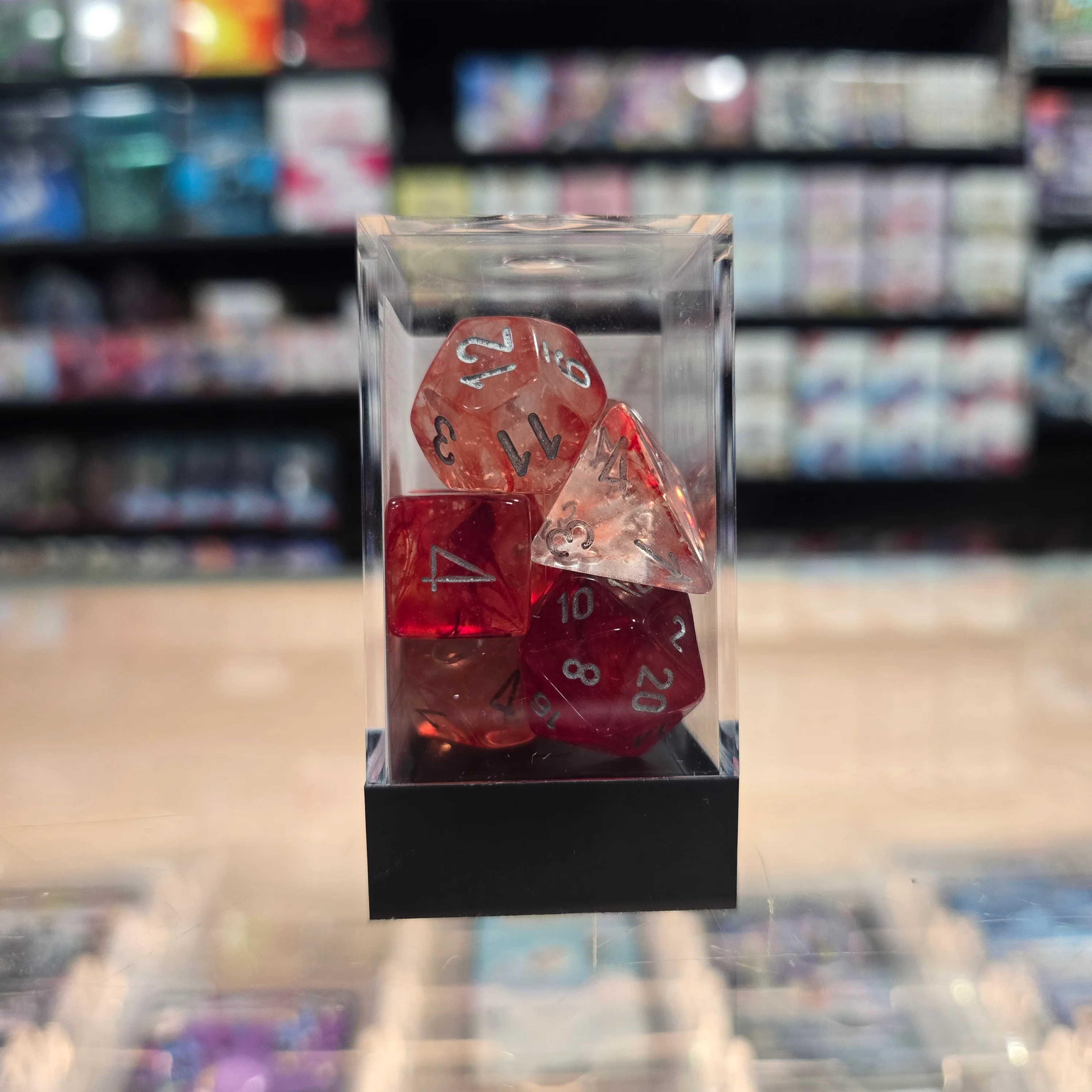 Chessex: Nebula - Luminary - 7PC (Red & Silver) - Image 2