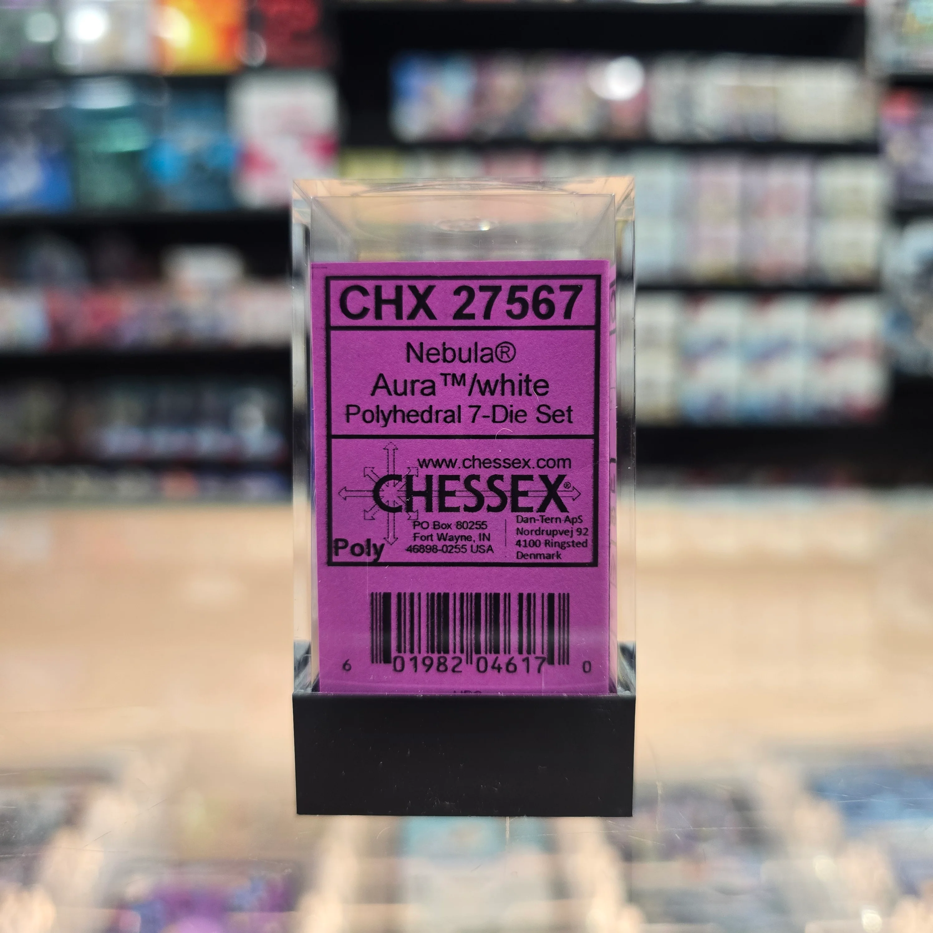 Chessex: Poly Dice Set - Nebula 7PC (Aura & White) - Image 4