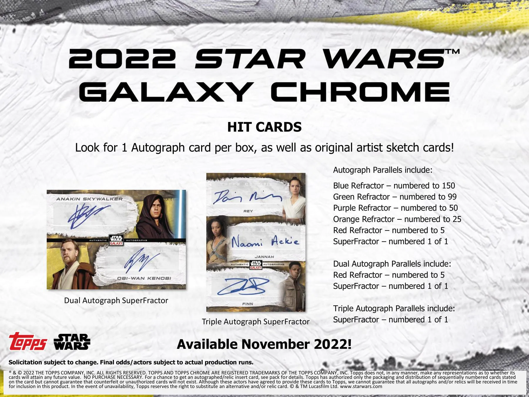2022 Topps Star Wars Galaxy Chrome Hobby Box - Image 3