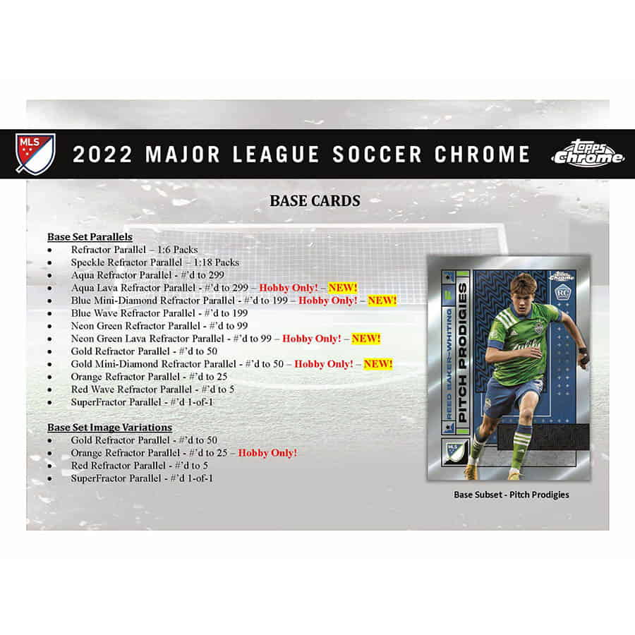 2022 Topps Chrome Major League Soccer Hobby Box - Image 4