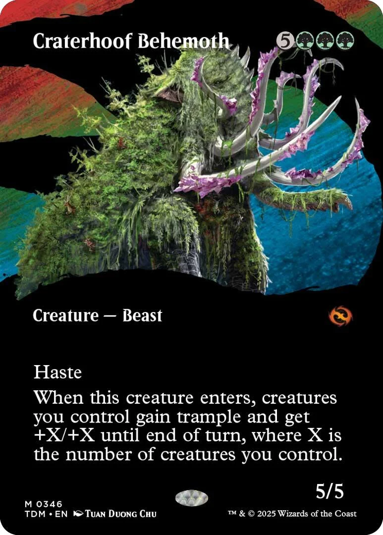 Craterhoof Behemoth (Borderless) (346) (TDM)