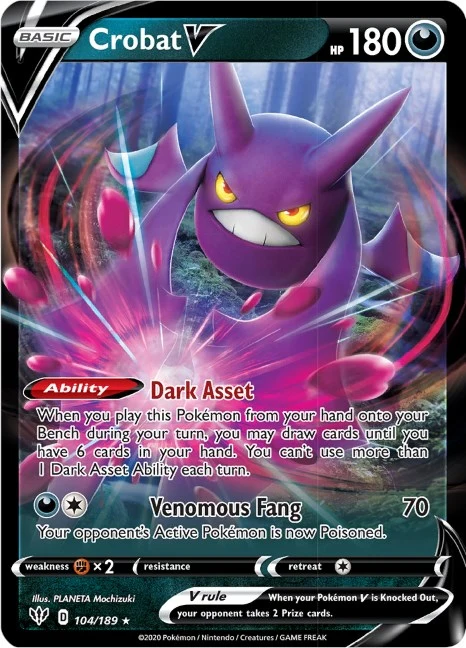 Crobat V (104/189) (SWSH03)