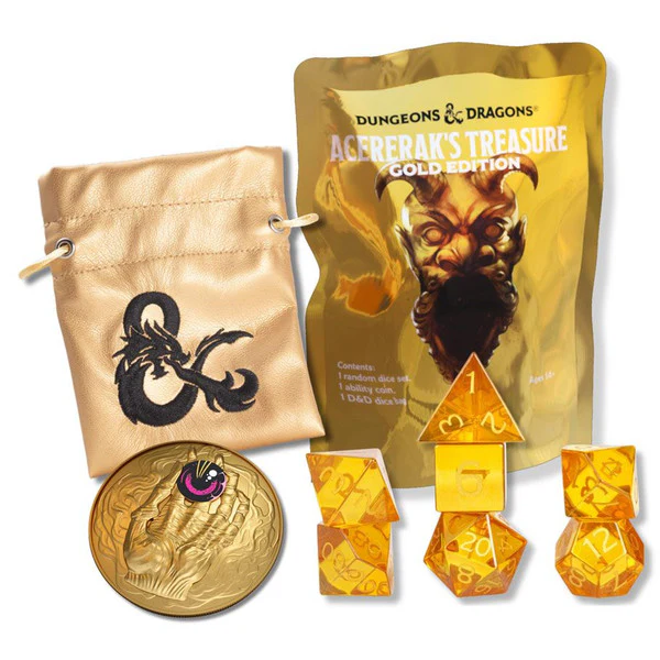 Dungeons & Dragons: Acererak's Treasure - Treasure Pack Dice Set (Gold Edition) - Image 3