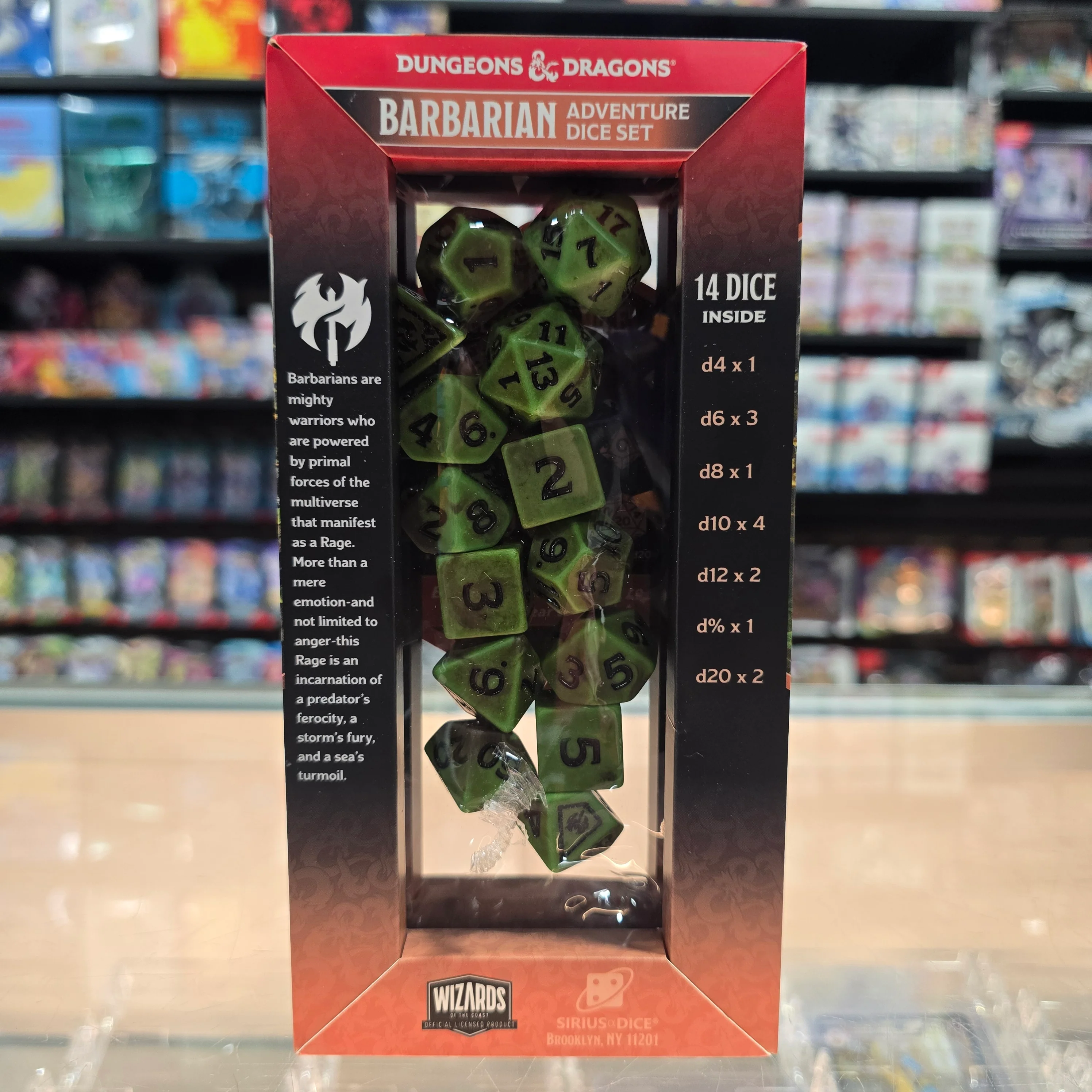 Dungeons & Dragons: Adventure Dice Set 14PC (Barbarian) - Image 2