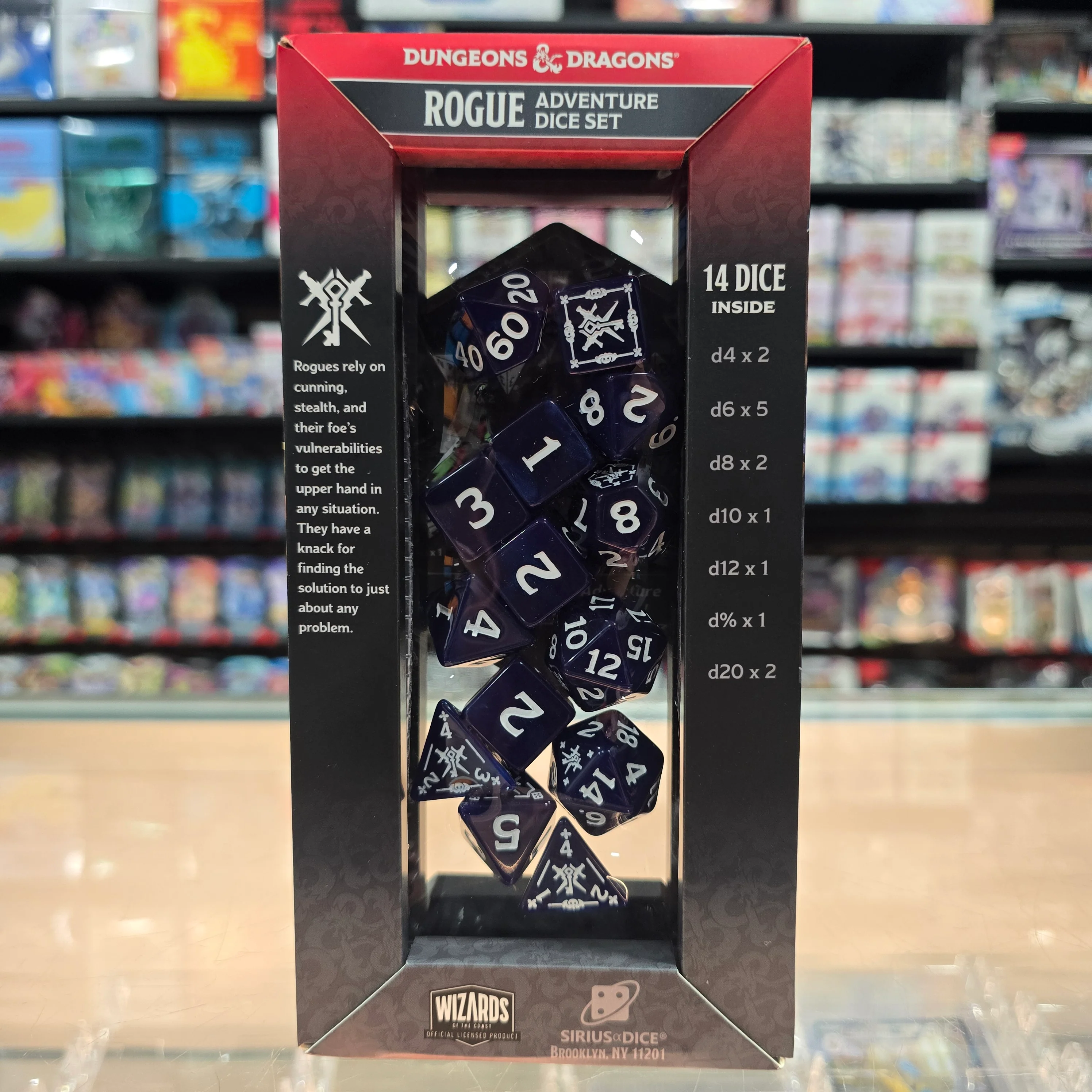 Dungeons & Dragons: Adventure Dice Set 14PC (Rogue) - Image 2