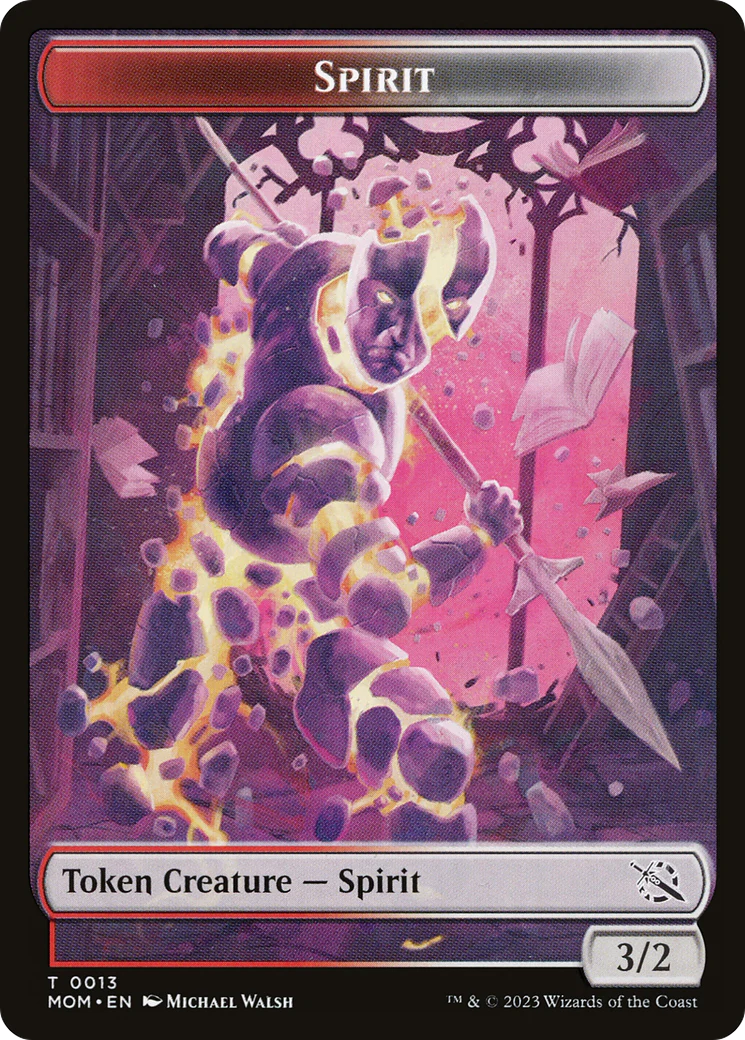 Elemental (09) // Spirit (13) Double-Sided Token [March of the Machine Tokens] - Image 2