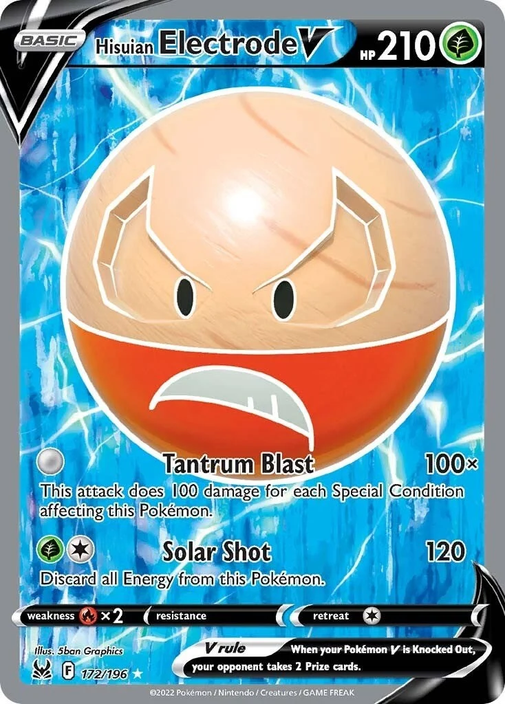 Hisuian Electrode V (Full Art) (172/196) (SWSH11)