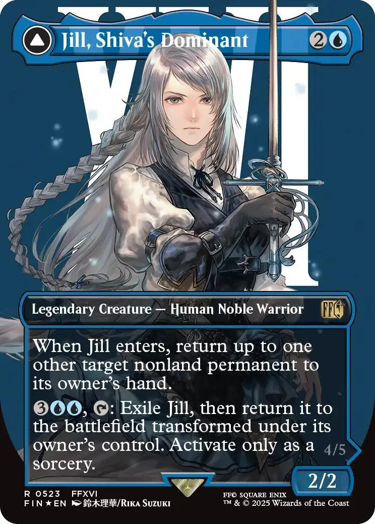 Jill, Shiva's Dominant (Borderless) (Surge Foil) (523) (FIN)