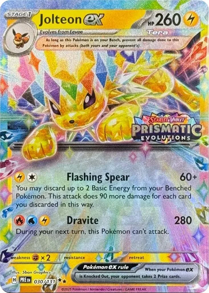 Jolteon ex - 030/131 (Prismatic Evolutions Stamp) (030/131) (MCAP)