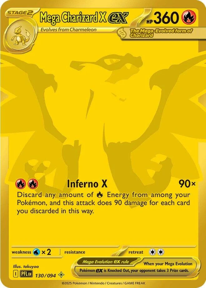 Mega Charizard X ex (130/094) (PFL)