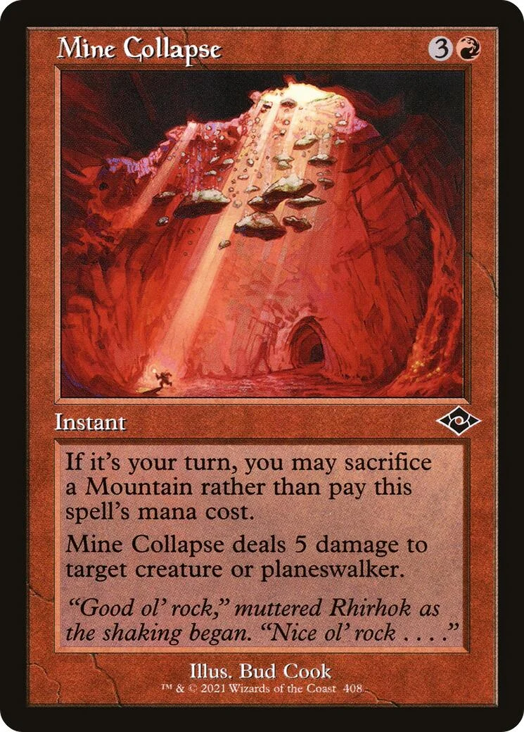 Mine Collapse (Retro Frame) (408) (MH2)