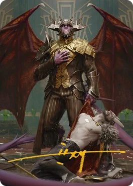 Ob Nixilis, the Adversary Art Card (31/81) (Gold-Stamped Signature) (31) (ASSNC)