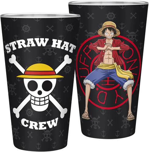 One Piece Gift Set - Glass Cup With Pin & Pocket Skull Notebook - Image 5