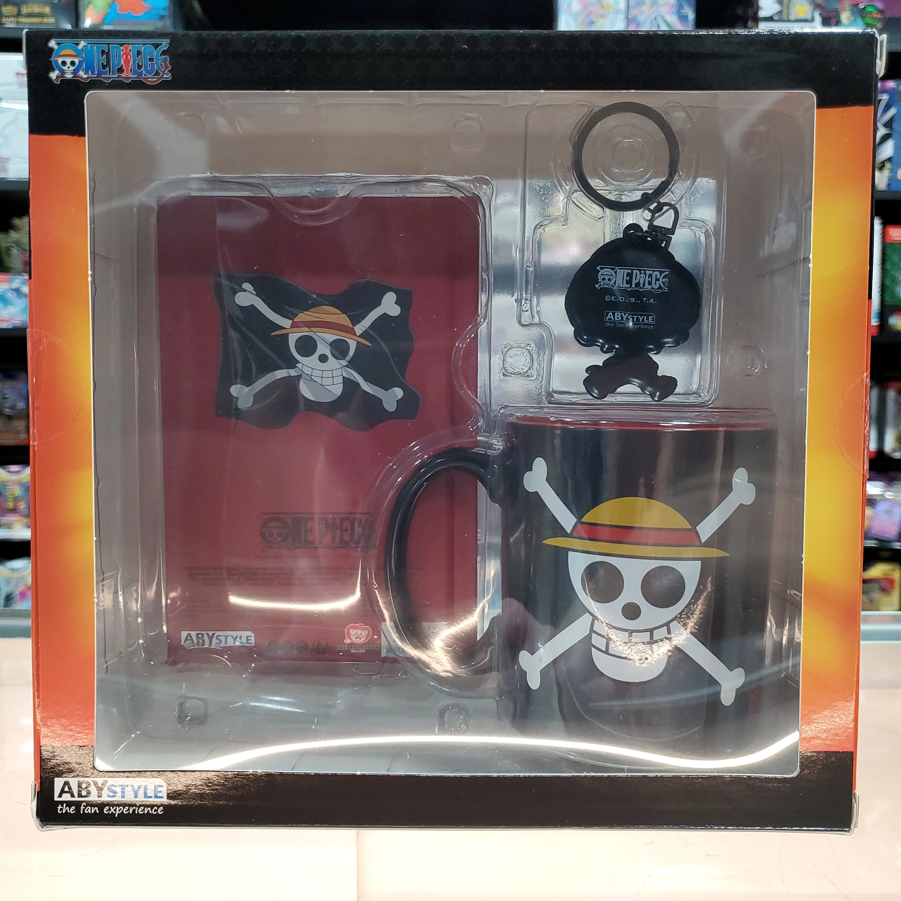 One Piece Gift Set - Mug (320ML) With PVC Keyring & Luffy Notebook - Image 3