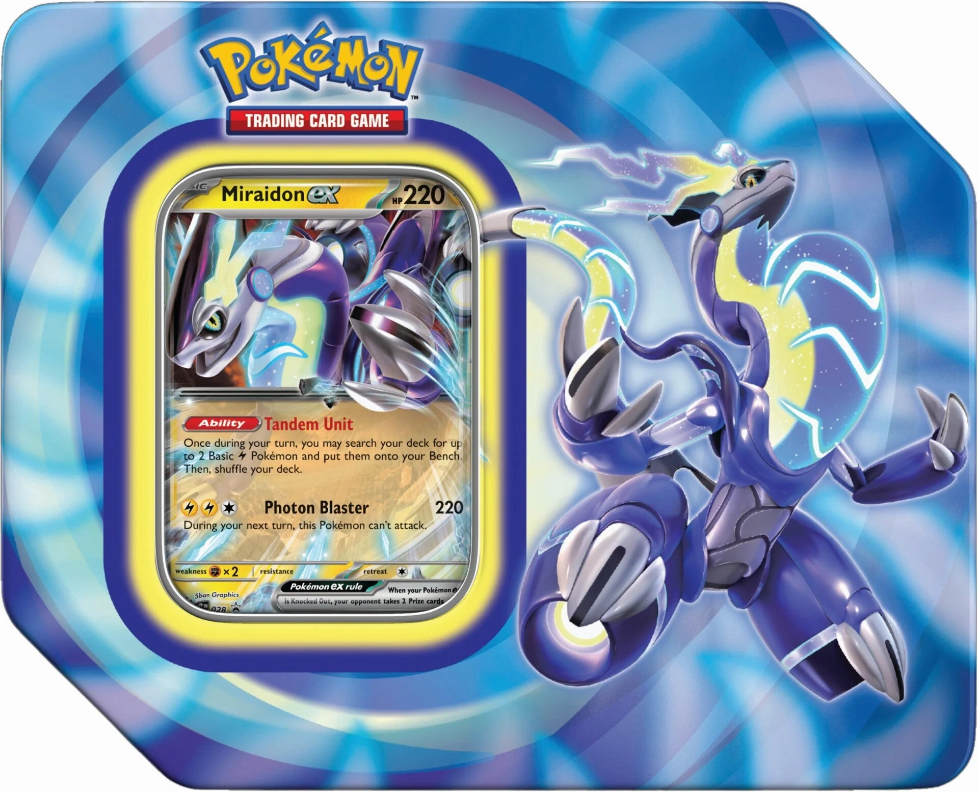 Pokémon TCG: Paldea Legends Tins (Miraidon ex) - Image 3