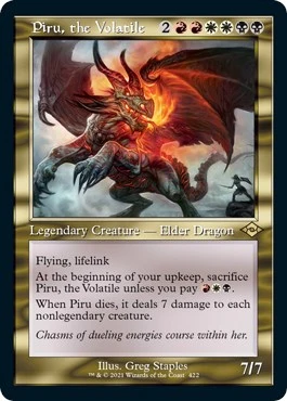 Piru, the Volatile (Retro Frame) (Foil Etched) (422) (MH2)
