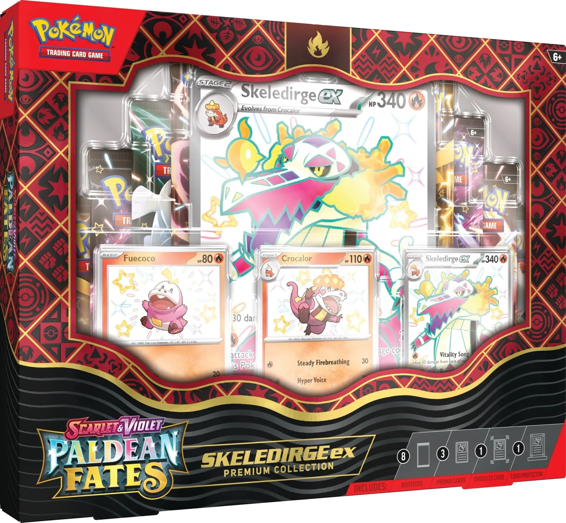 Pokémon TCG: Scarlet & Violet: Paldean Fates - Premium Collection (Skeledirge ex) - Image 3
