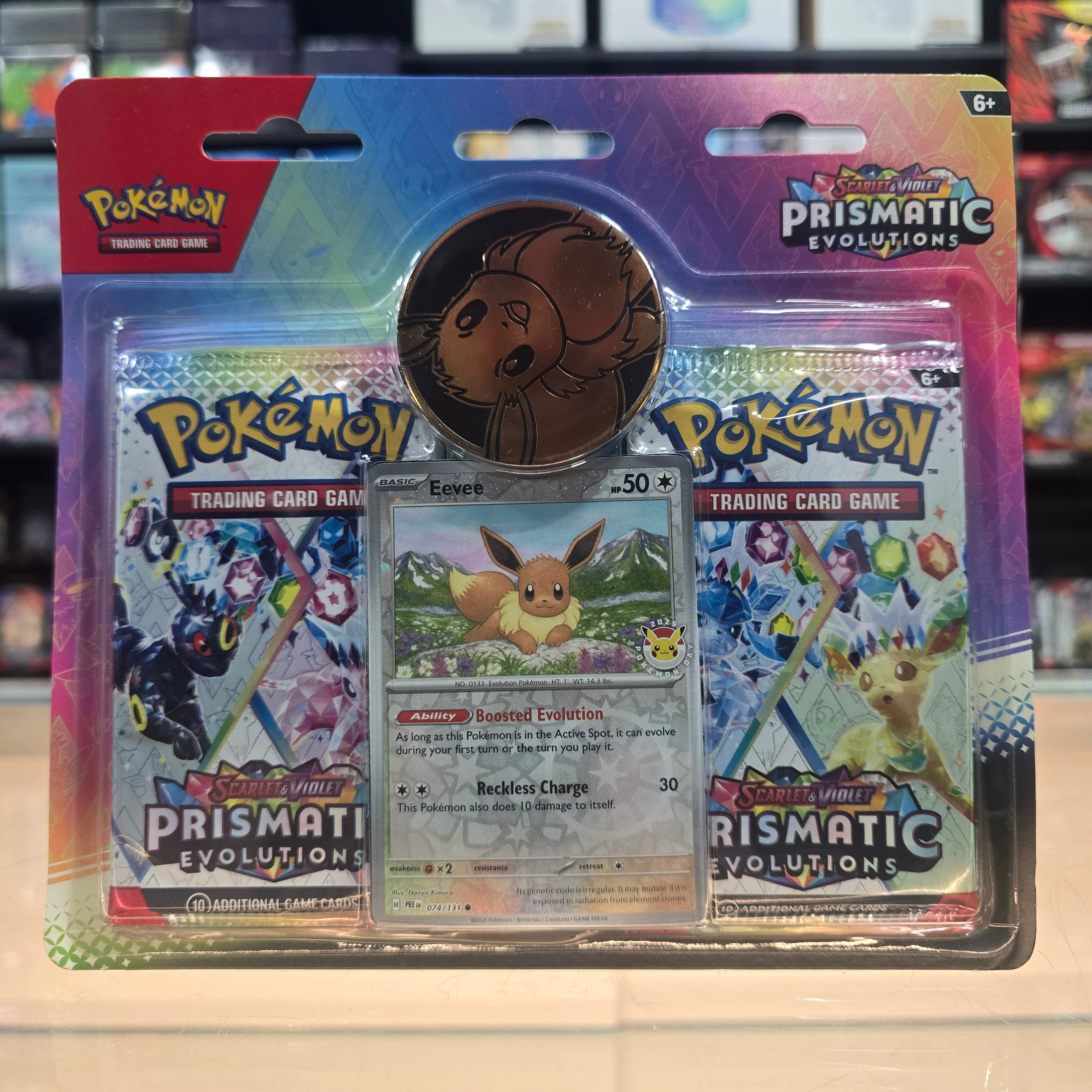 Pokémon TCG: Scarlet & Violet: Prismatic Evolutions 2-Pack Blister (Eevee) (Limit 1)