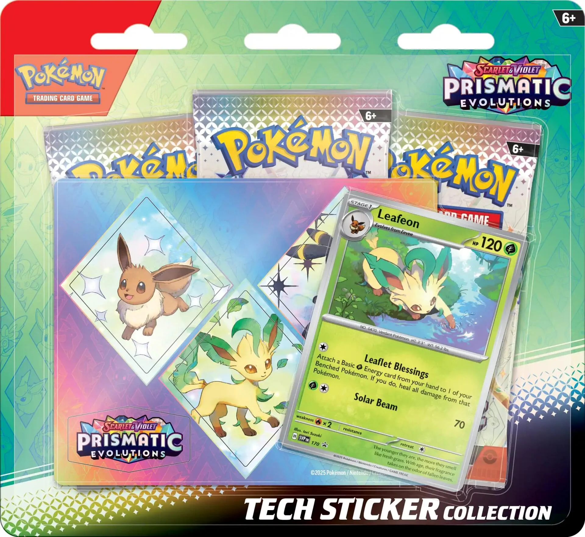 Pokémon TCG: Scarlet & Violet: Prismatic Evolutions Tech Sticker Collection (Leafeon) - Image 3