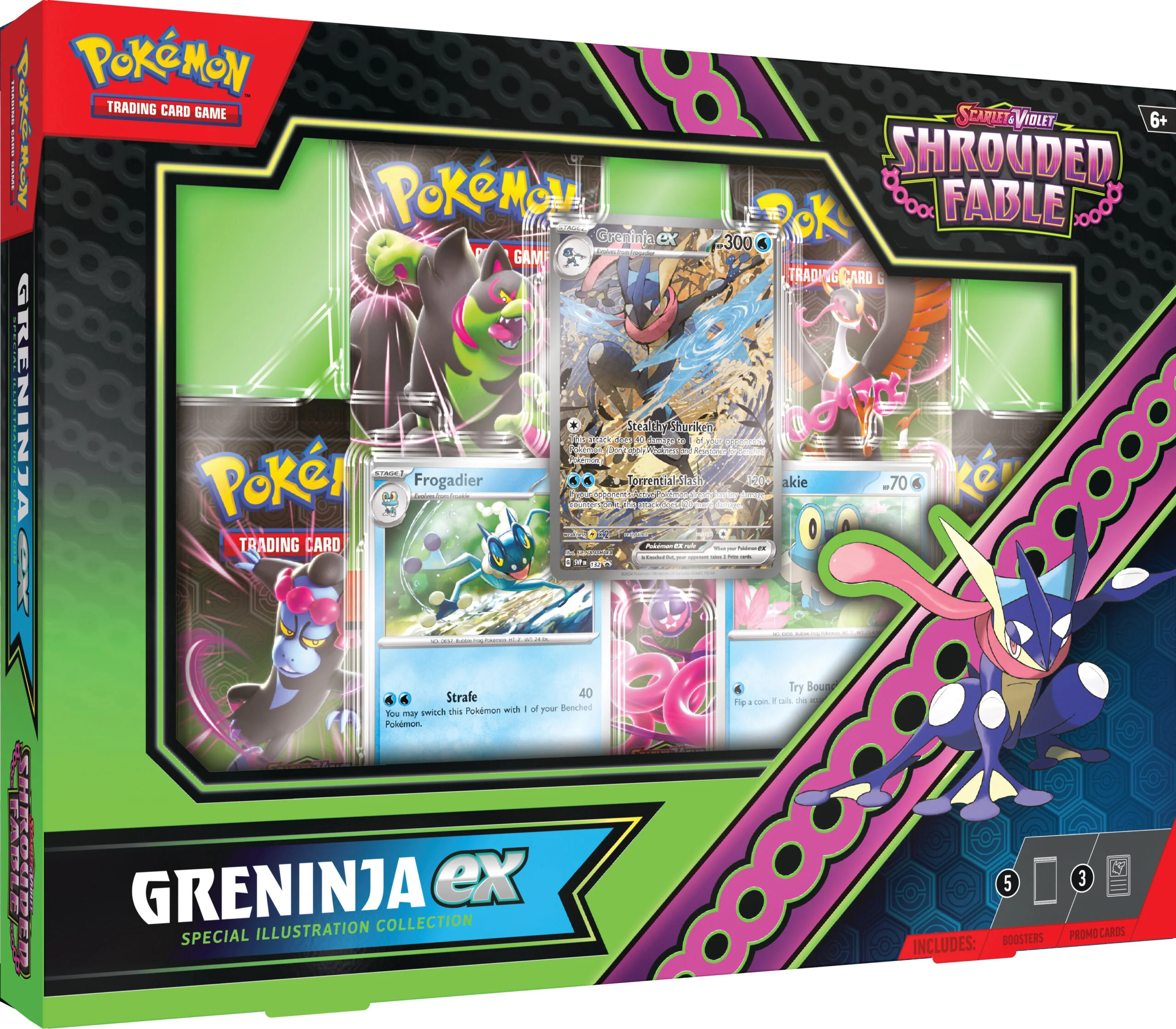 Pokémon TCG: Scarlet & Violet: Shrouded Fable - Greninja Ex Illustration Collection - Image 3
