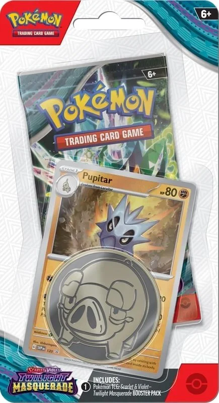 Pokémon TCG: Scarlet & Violet: Twilight Masquerade - Single Pack Blister (Pupitar) - Image 3