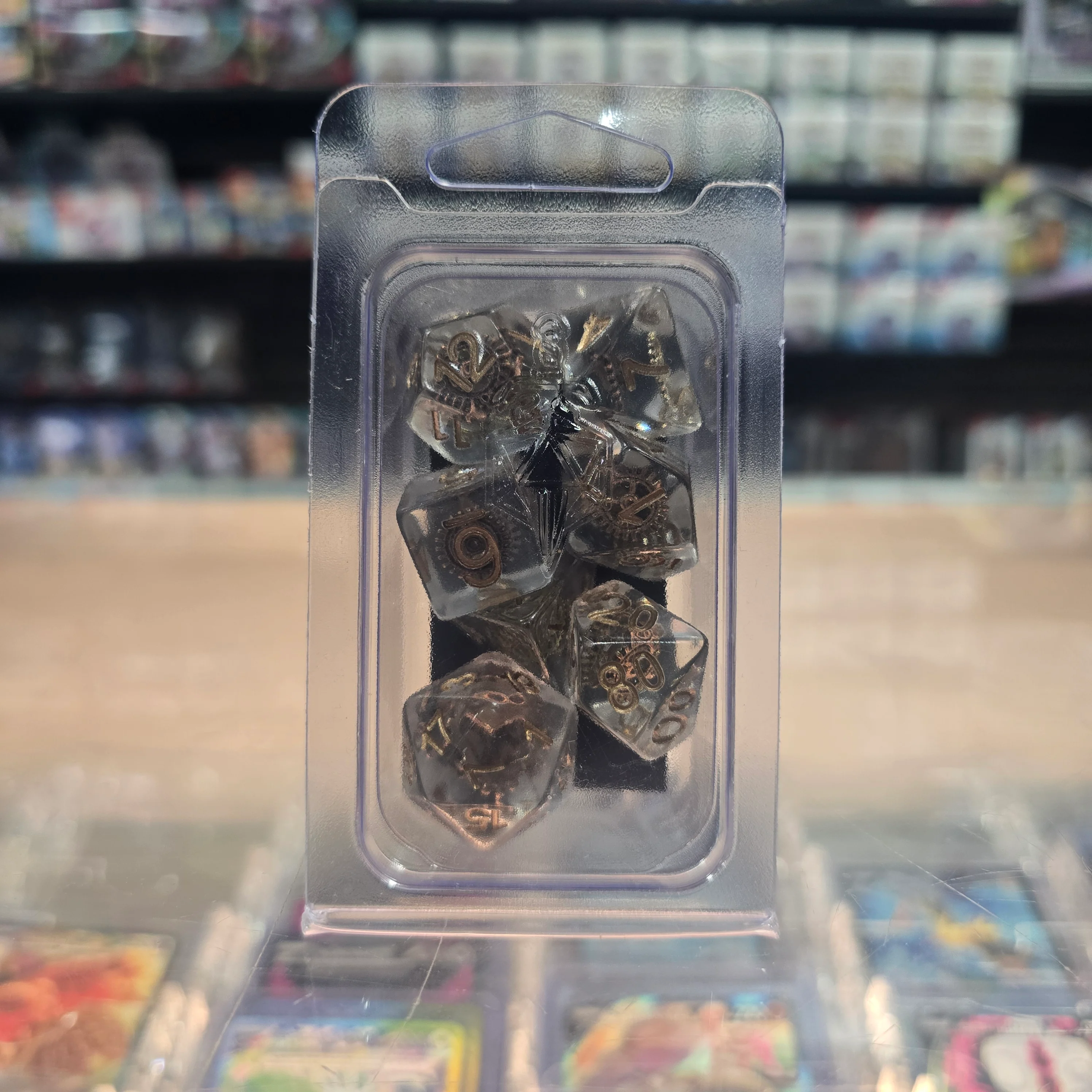 Resin Poly Dice Set - 7PC (Gears) - Image 2