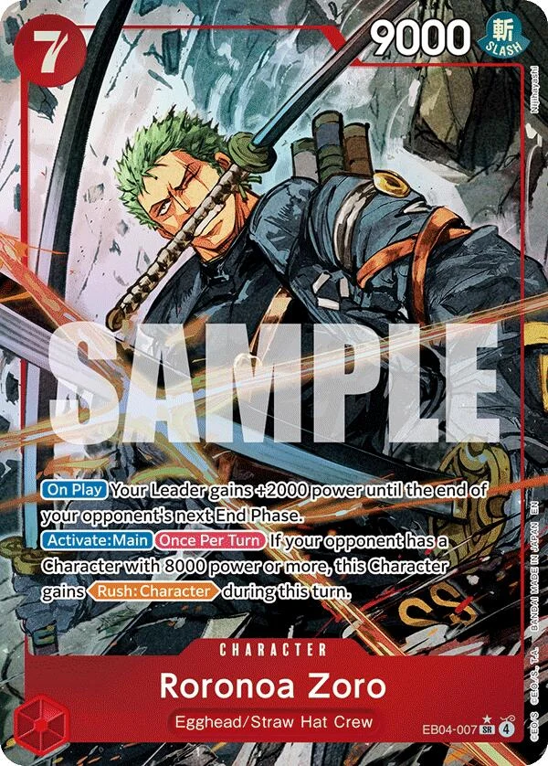 Roronoa Zoro (EB04-007) (Alternate Art) (EB04-007) (OP15-EB04)